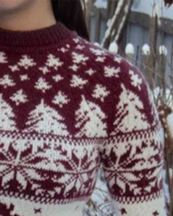 Christmas Print Sweater