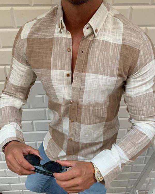 Men's Basic Shirt Long Sleeve Casual T-Shirt