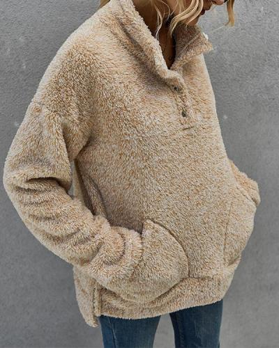 Women Autumn Winter Warm Fashion Fleece Sweatshirts