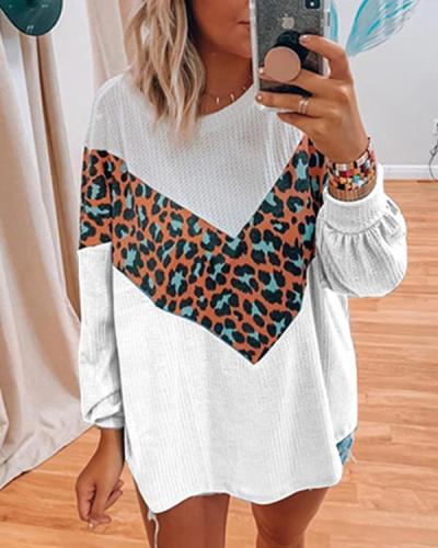 Women Print Casual Daily Long Sleeve Sweater