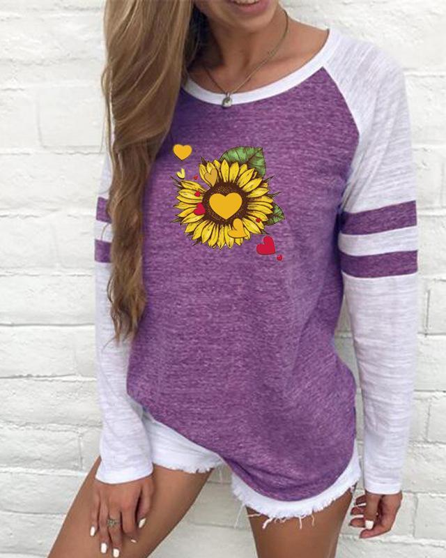 Sunflower Women Fall Round Neck  Casual Shirts & Tops