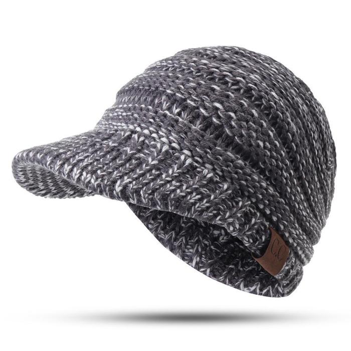 Womens Winter Warm Thicken Ponytail Beanie Hat