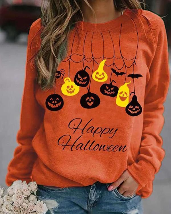 Halloween Print/Tie Dye Sweatshirt