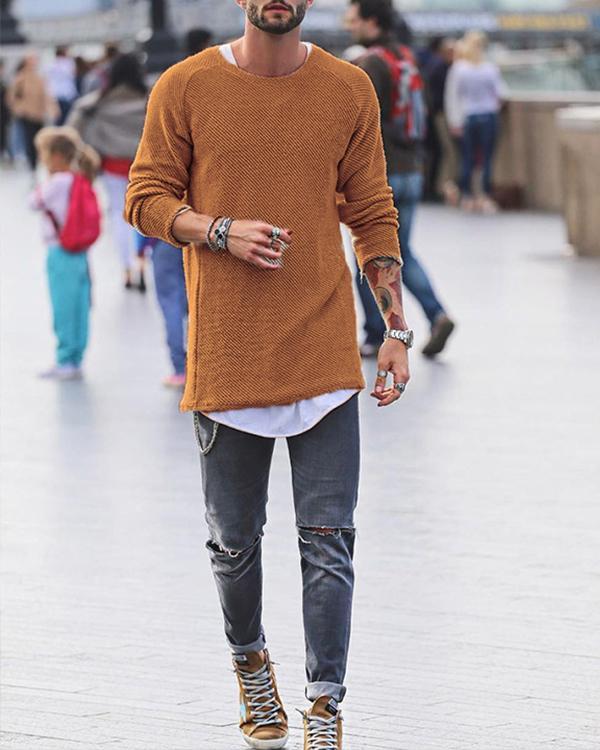 Basic Slim Long Sleeve Sweater