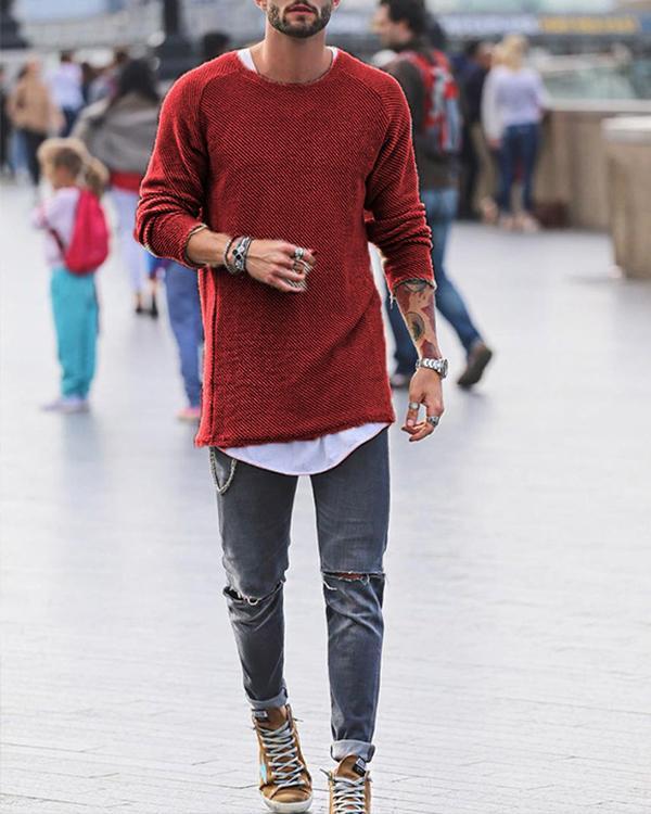 Basic Slim Long Sleeve Sweater