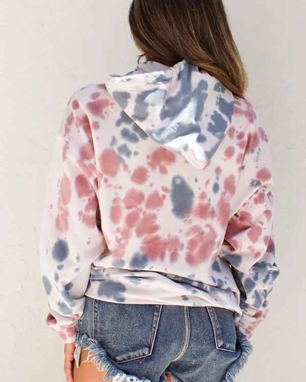 Tie Dye Long Sleeves Hoodie