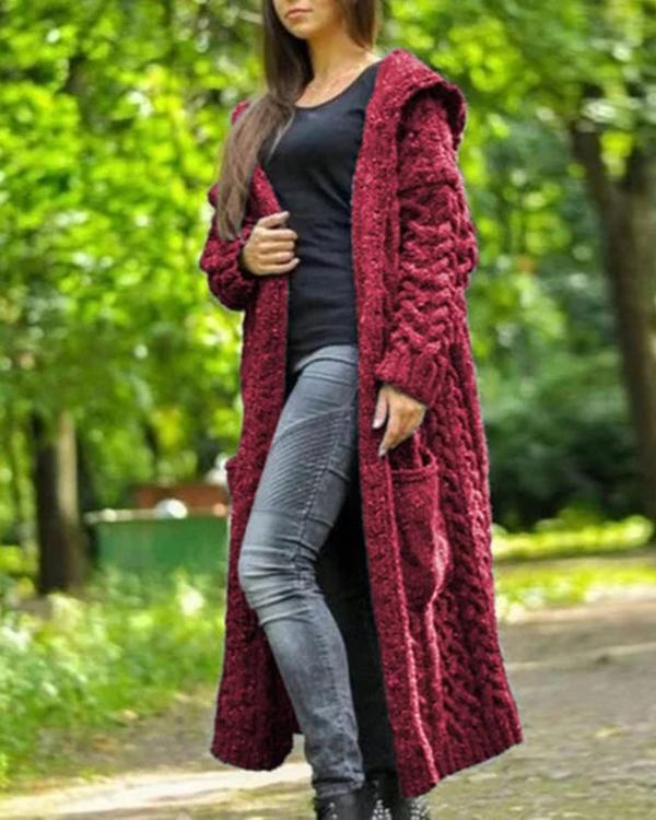 Women Fall & Winter Knitted Casual Outerwear