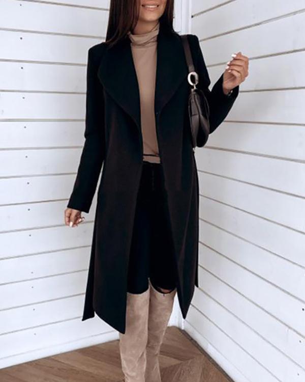 Women's Casual X-Line Lapel Coat