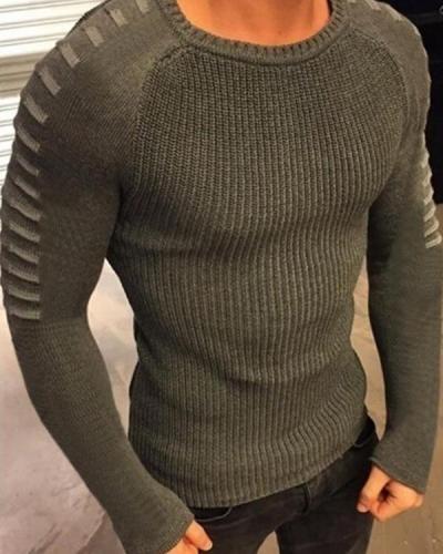 Men's  Basic Slim Long Sleeve Sweater