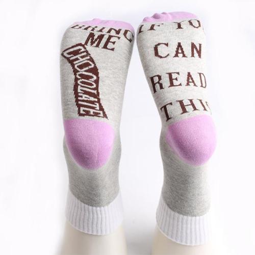Men Women Letter Print Socks