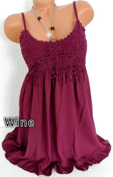 7 Colors Tops Women Lady Sexy Summer Sleeveless Top Blouse Lace Vest Tank Shirt