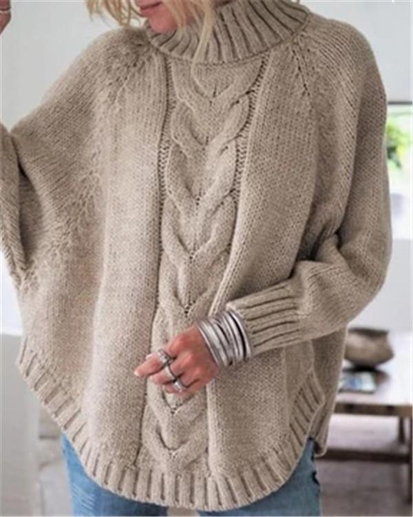US$ 49.99 - Batwing Sleeve Women Solid Pullover Sweater Women Tops ...