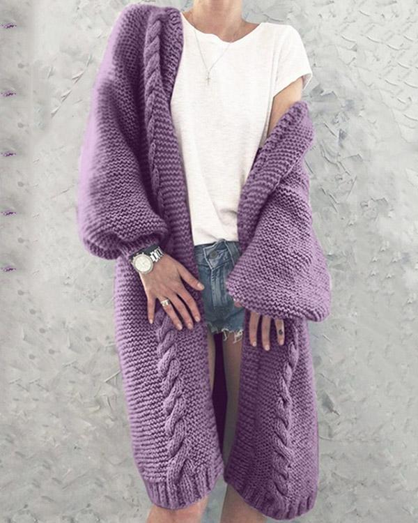 Women Knitted Cardigan Autumn Warm  Coats