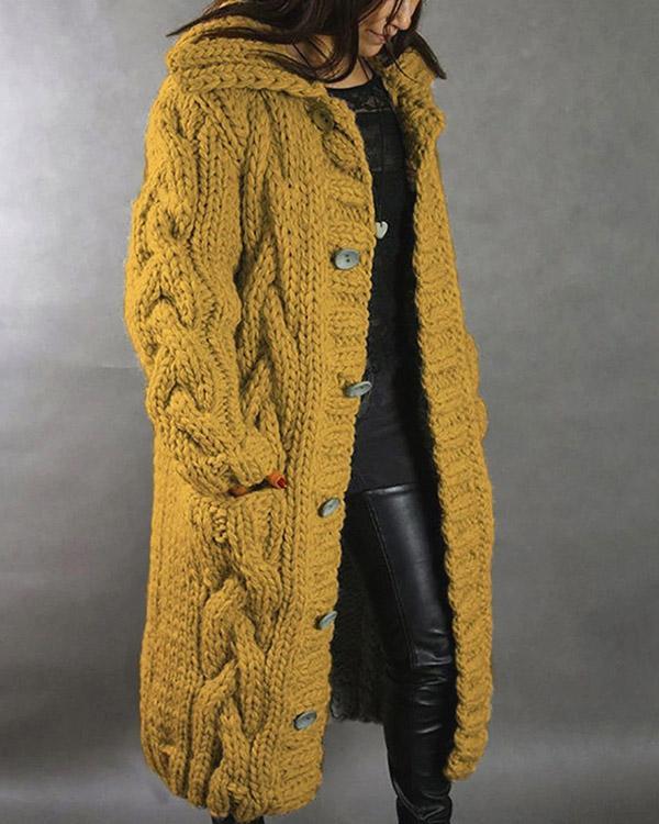 Women Winter Autumn Fashion Long Sweater Cardigan Loose Outerwear