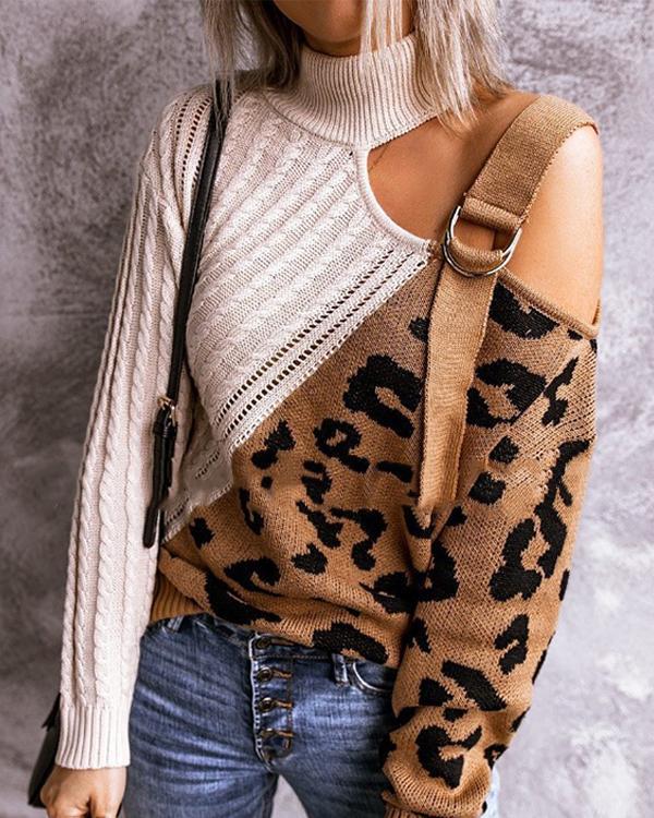 Casual Wear Mandarin Collar Sweater