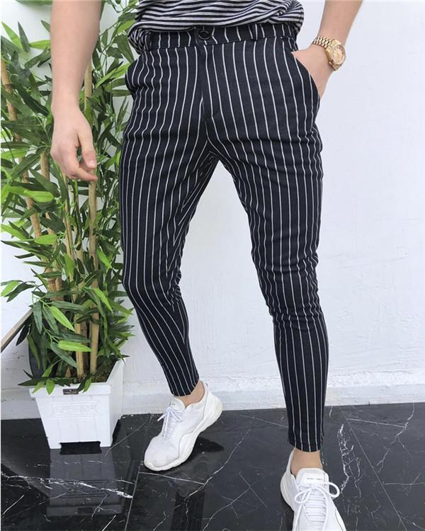 Striped Men's Fashion Casual Pants