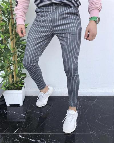 Striped Men's Fashion Casual Pants