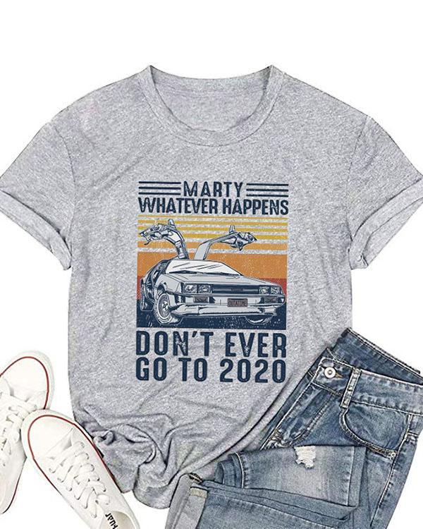 Women Letter Print Casual T-shirts
