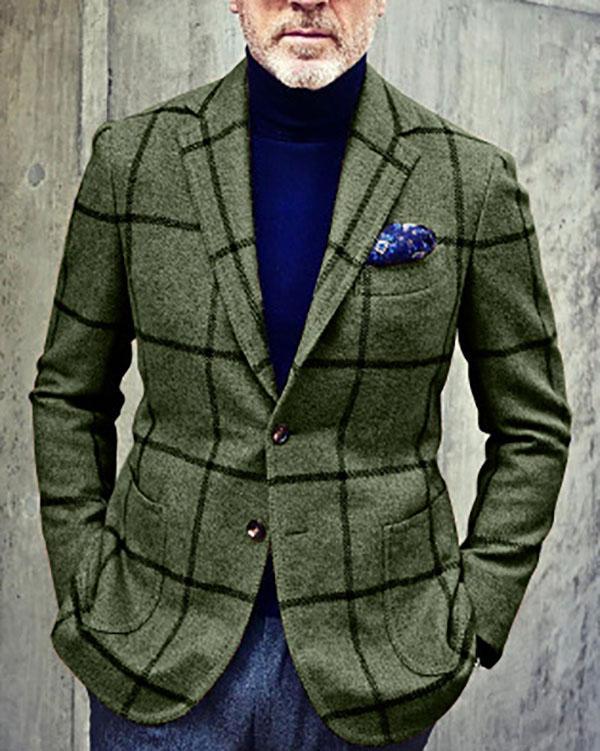 Men's Casual New Style Plaid Jackets
