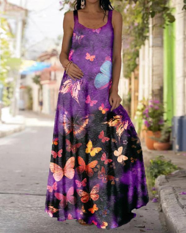 Women's Bohemia Sexy Print Summer Maxi Dress