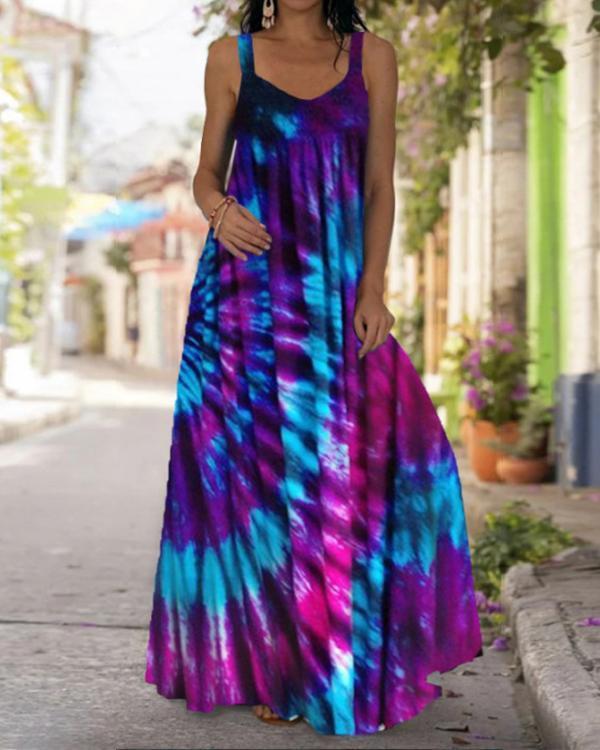 Women's Bohemia Sexy Print Summer Maxi Dress