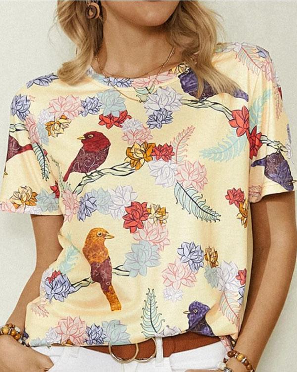 Women's Vintage Casual Printed Summer Tops