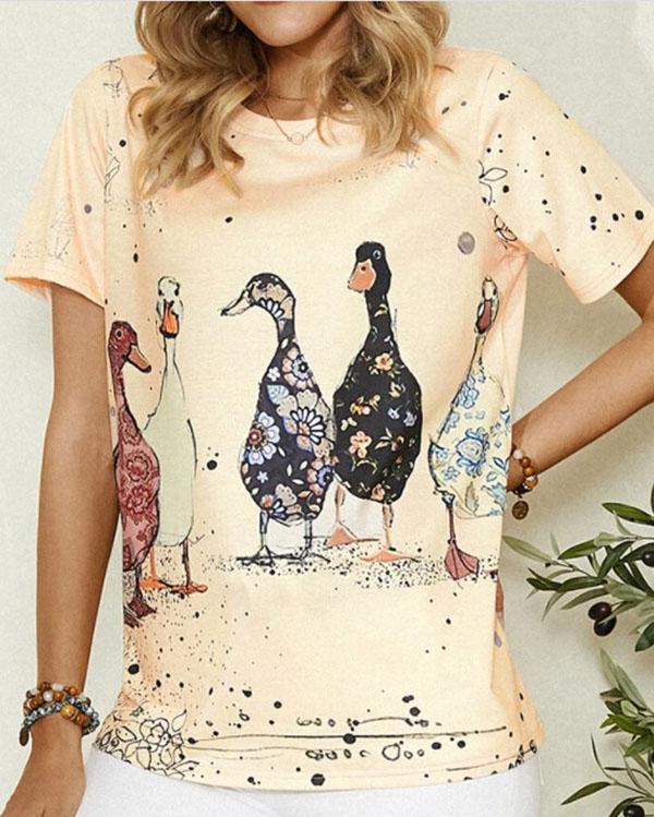 Women's Vintage Casual Printed Summer Tops