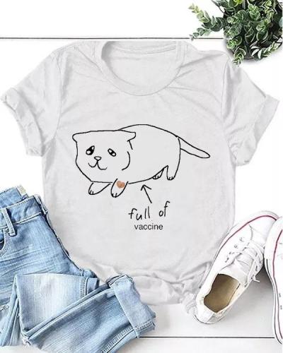 full of vaccine Casual T-shirt