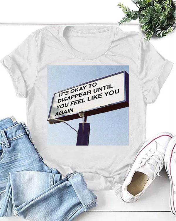 Love Quote on Billboard Casual T-shirt
