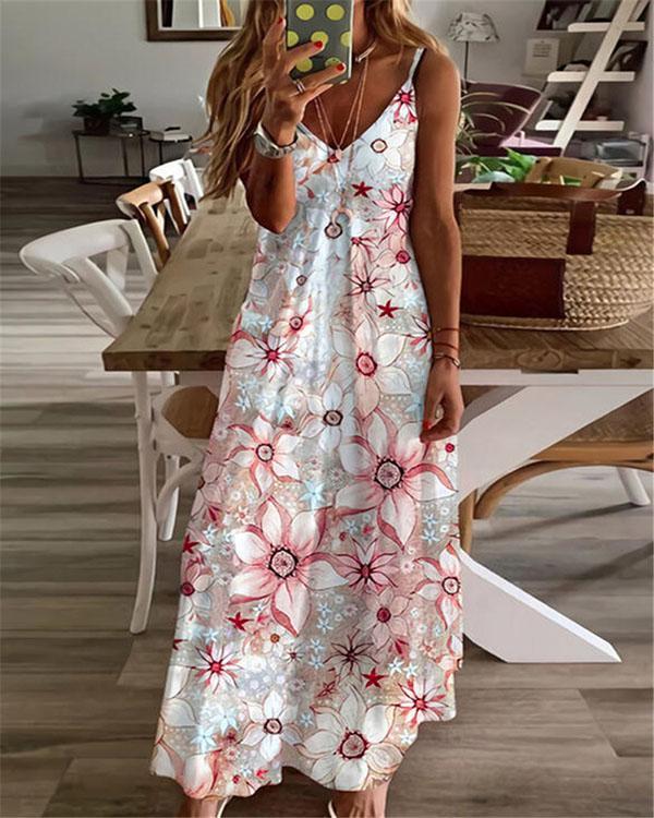 Women Casual Loose Bohemian Long Dress