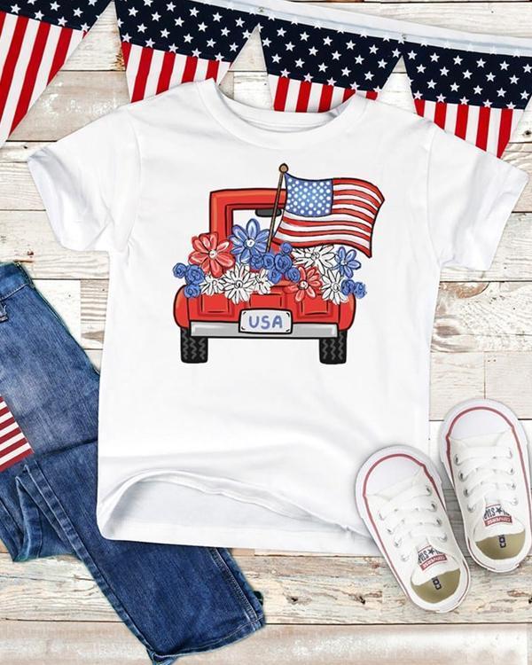Cute Truck USA T-shirt Tees