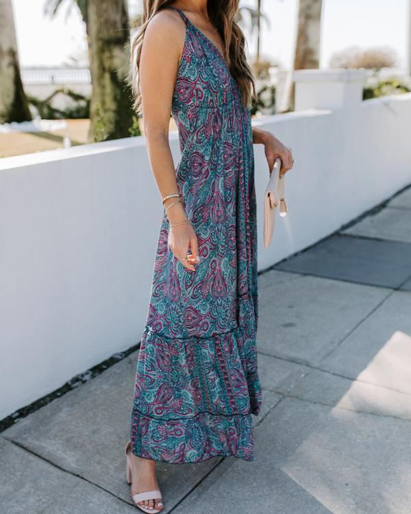 Sleeveless A-line Casual/Vacation Maxi Dresses