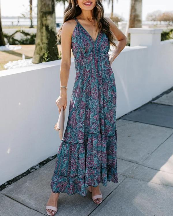 Sleeveless A-line Casual/Vacation Maxi Dresses