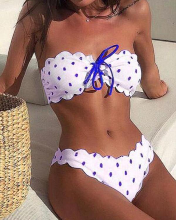 Dot Cute Bikinis Swimsuits