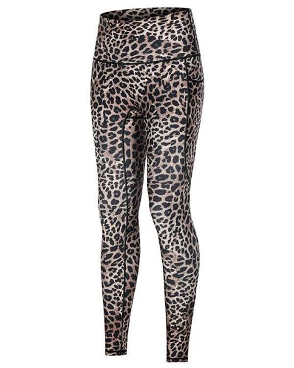 Leopard Pocket Fitness Legging Yoga Pants