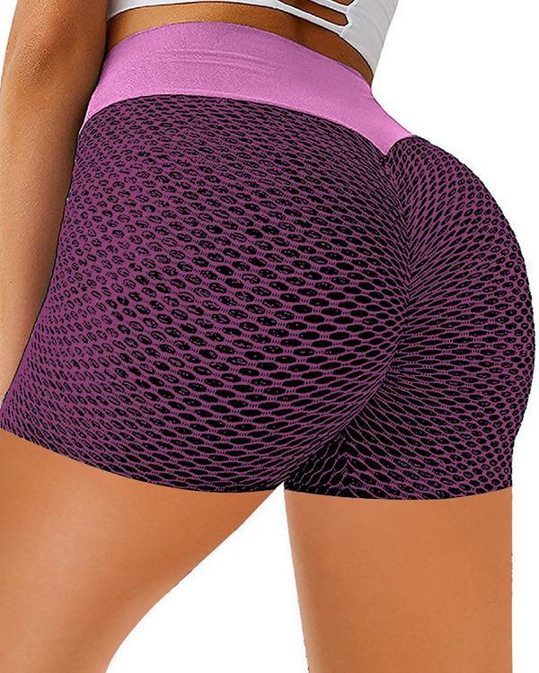 Women High Waisted Yoga Fitness Shorts