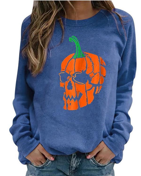 Halloween Print Sweatshirt