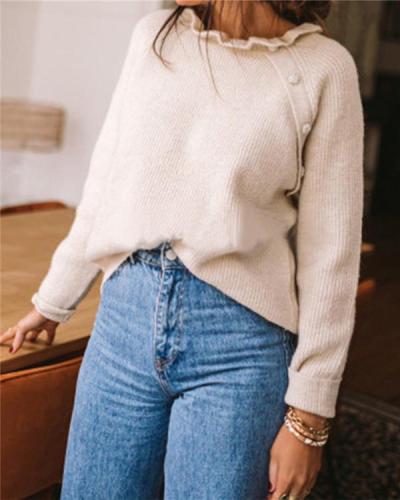 Autumn and Winter Warm Long-sleeved Wool Sweater