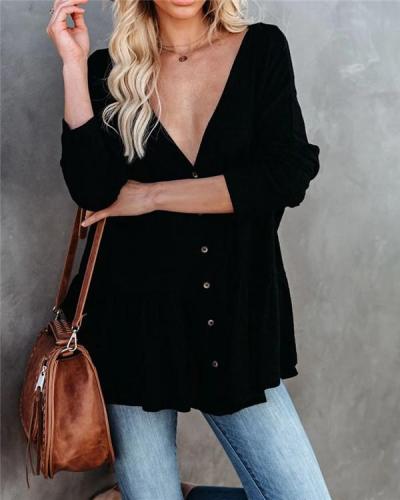 Knit Cardigan Long-sleeved Dovetail Hem Pleated Slit Bat Shirt