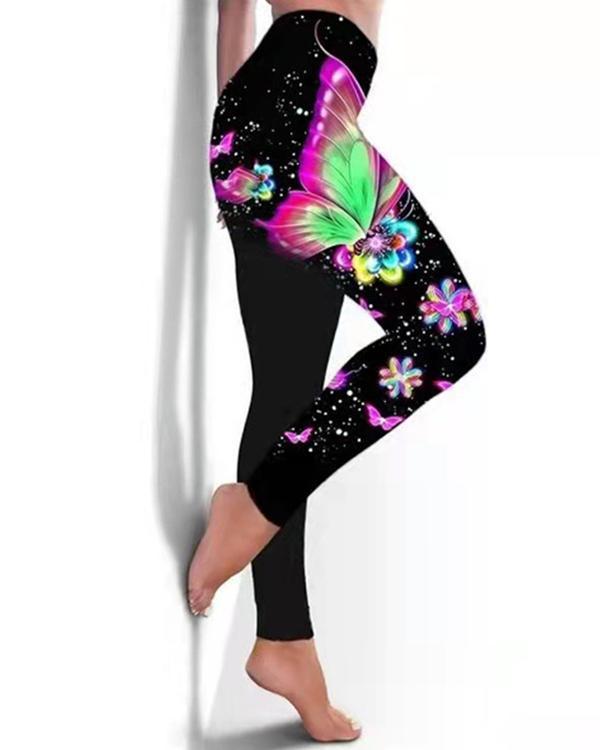 Fashion Print High Waist Leggings