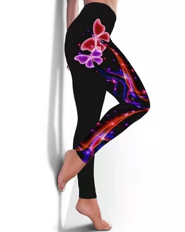 Fashion Print High Waist Leggings