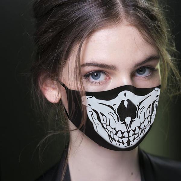 Halloween Style Printed Cloth Mask Accessories