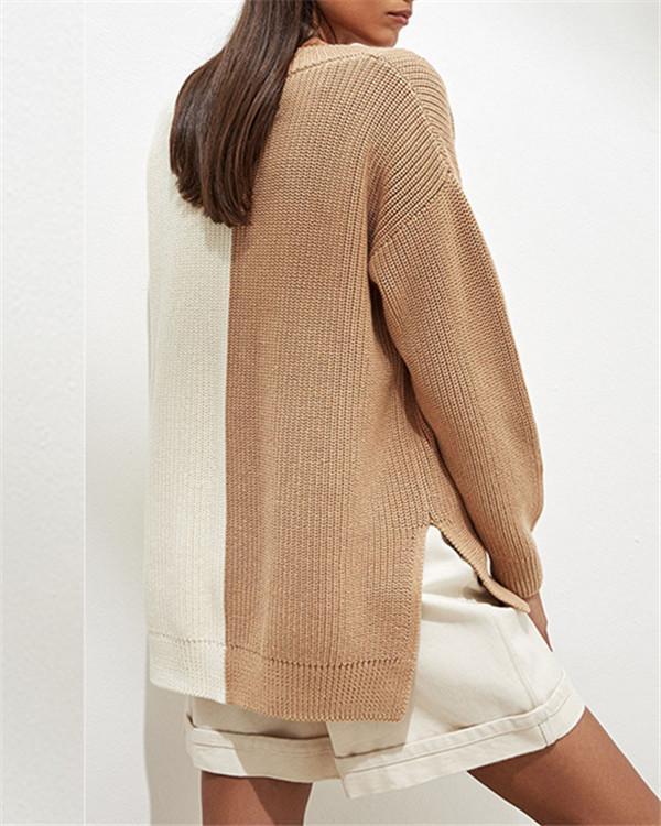 Lazy Casual Loose Knit Sweater Women