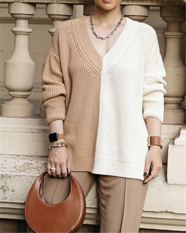 Lazy Casual Loose Knit Sweater Women
