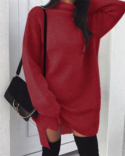 Loose Long-sleeved Round Neck Sweater