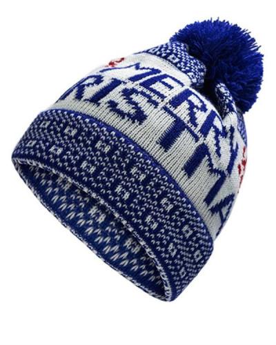 Warm Knitted Woolen Caps European and American Christmas Men and Women Jacquard Earmuffs Head Caps Cross-border Spot