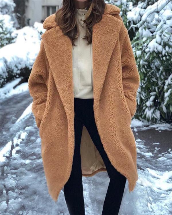 Casual Coat Autumn and Winter Plush Coat