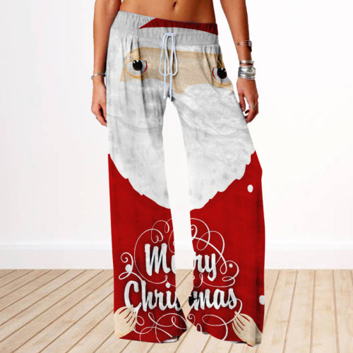 Christmas Series Casual Loose Low-waist Trousers