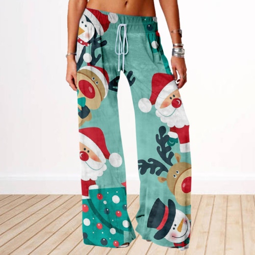 Christmas Series Casual Loose Low-waist Trousers
