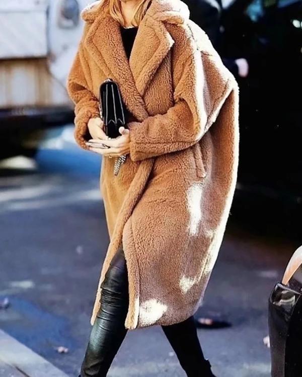 Winter Warm Oversized Teddy Coat